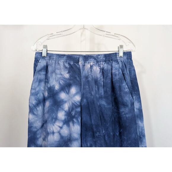 Vintage 90s Blue Tie Dye Top Pants Set Misses Size S L - Picture 7 of 11